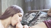 Молодая русская студентка сосет хуй возле камина AnabelxNik