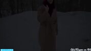 Влюбленная брюнетка отсосала парню прямо посреди зимнего пака Like2Fingers