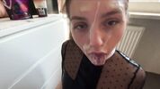 Подборка домашних камшотов на лицо русской телки Honey Sasha