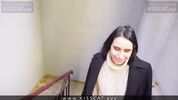 Опасный секс около жилого дома с русской телкой Kisscat Public