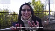 Опасный секс около жилого дома с русской телкой Kisscat Public